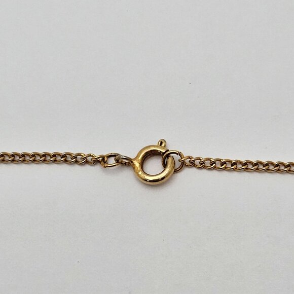 VTG Gold/BrassTone Floral Heart Locket Necklace Chain Link Romantic Gift Jewelry - Picture 7 of 16